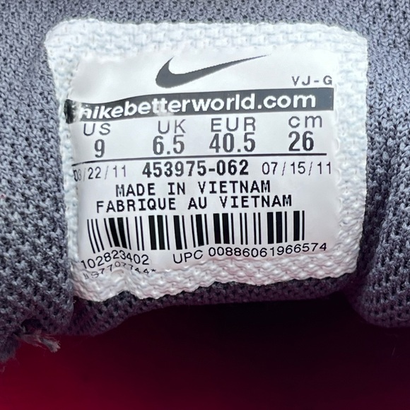 Nike Air Max Tailwind 4 Flywire Gray Pink Lace Up Running Shoes Sneakers Size 9 - Picture 13 of 13